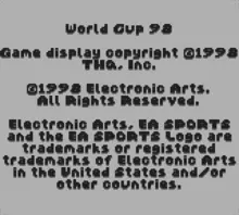 Image n° 1 - screenshots  : World Cup '98